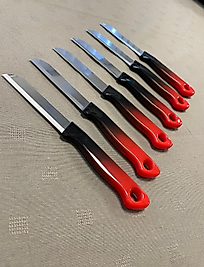 Solingen Meyve bıçağı (Ebruli desen ) 6'lı takım